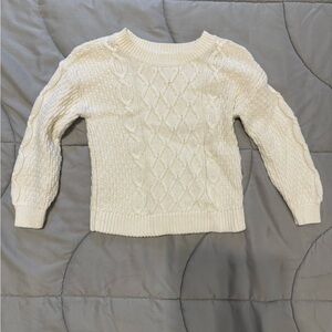 Baby GAP Cream Cable Knit Sweater